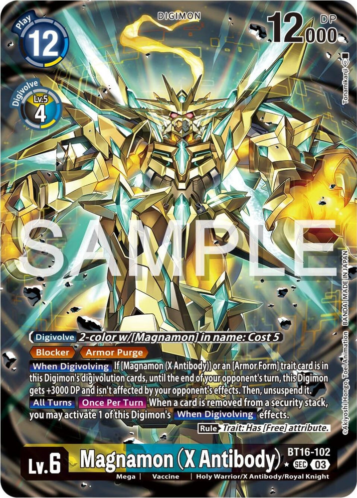 Magnamon X Antibody Alternate Art (BT16-102 SEC) [BT16]