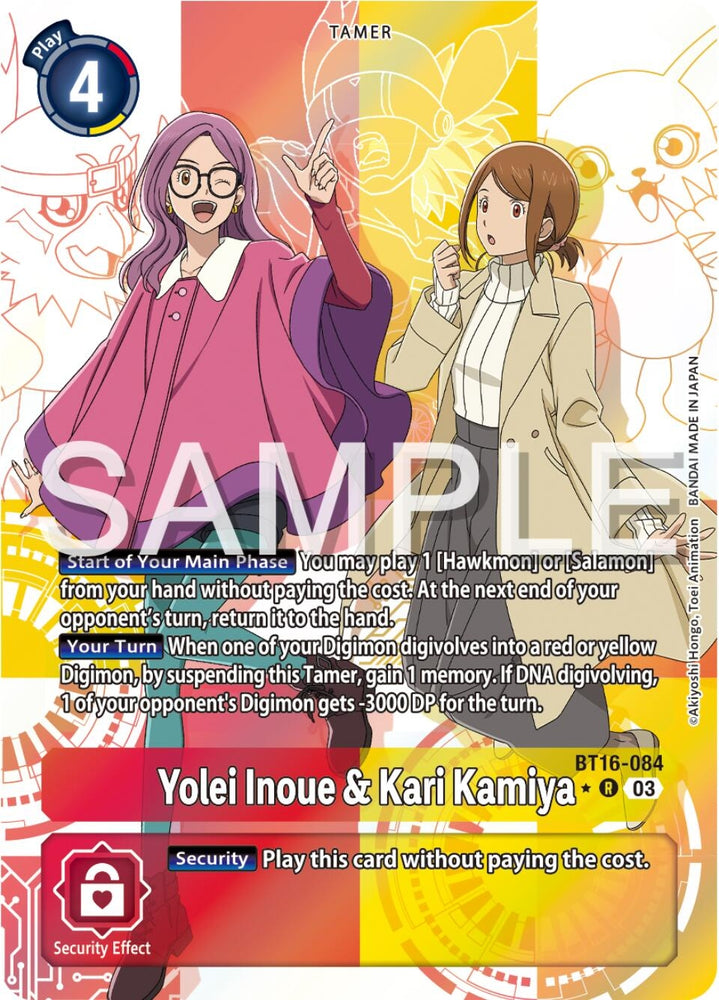 Yolei Inoue and Kari Kamiya Alternate Art (BT16-084 R) [BT16]