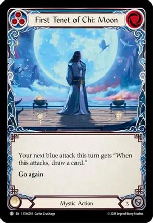 First Tenet of Chi: Moon [ENG018] (Part the Mistveil Enigma Blitz Deck)