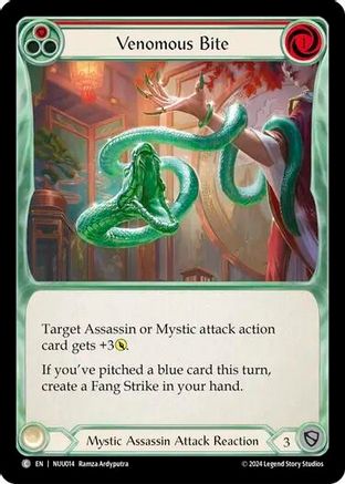 Venomous Bite [NUU014] (Part the Mistveil Nuu Blitz Deck)