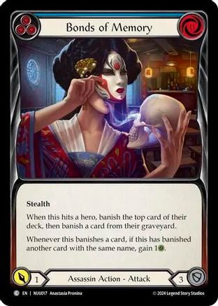 Bonds of Memory (Blue) [NUU017] (Part the Mistveil Nuu Blitz Deck)