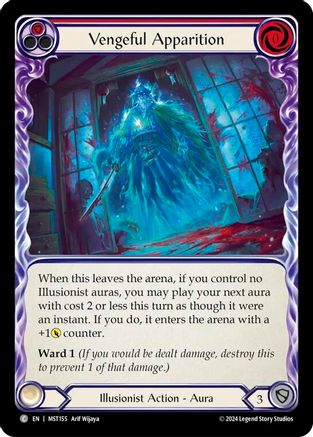 Vengeful Apparition (Red) [MST155] (Part the Mistveil)  Rainbow Foil