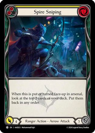 Spire Sniping (Yellow) [AAZ023] (Armory Deck: Azalea)