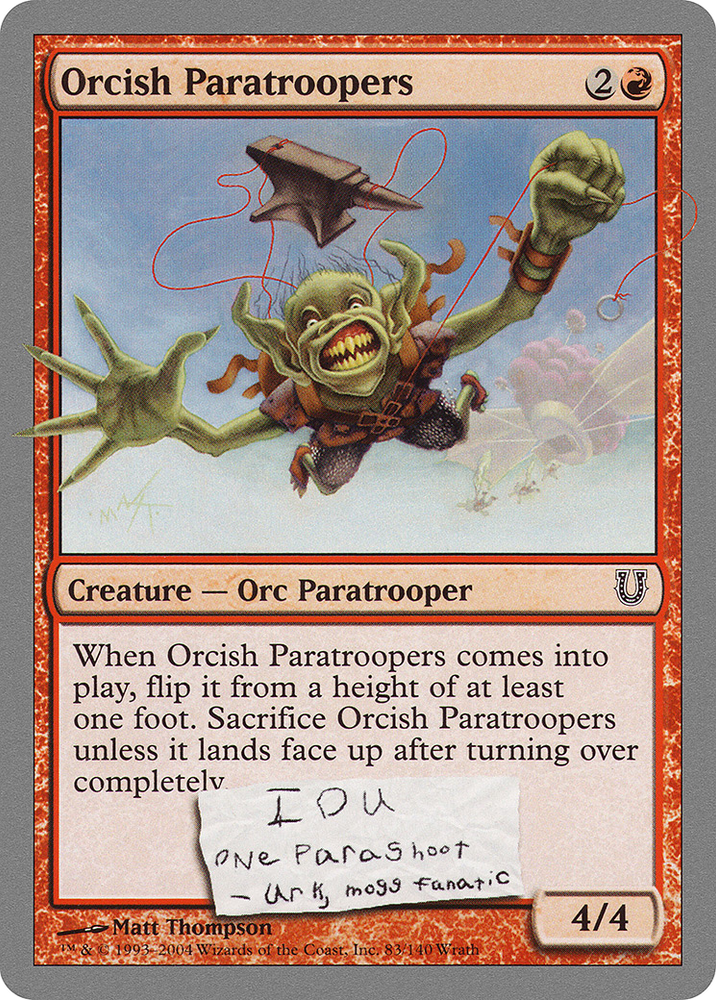 Orcish Paratroopers [Unhinged]