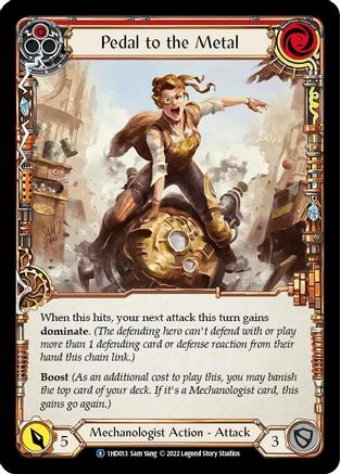 Pedal to the Metal (Red) [1HD013] (History Pack 1 Dash Blitz Deck)