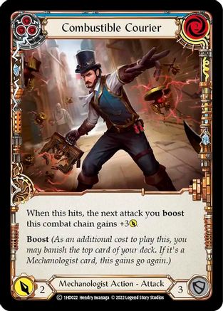 Combustible Courier (Blue) [1HD022] (History Pack 1 Dash Blitz Deck)