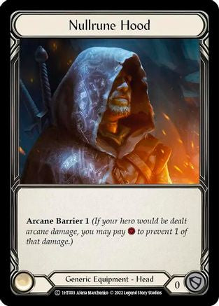 Nullrune Hood [1HT003] (History Pack 1 Dorinthea Blitz Deck)