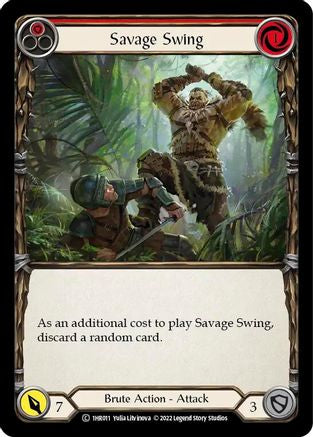 Savage Swing (Red) [1HR011] (Historic Pack 1 Blitz Deck Rhinar)