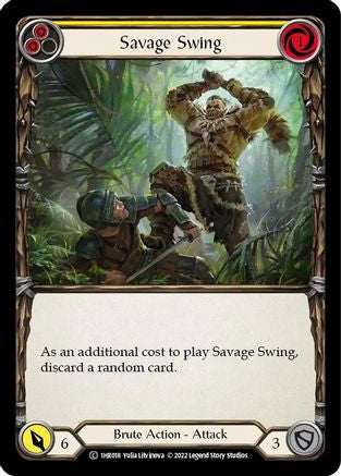 Savage Swing (Yellow) [1HR018] (Historic Pack 1 Blitz Deck Rhinar)