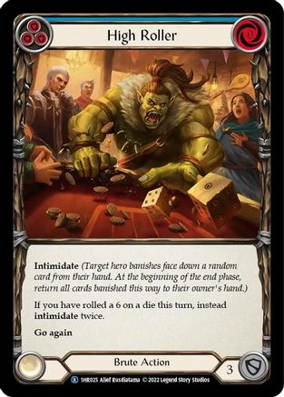 High Roller (Blue) [1HR025] (Historic Pack 1 Blitz Deck Rhinar)
