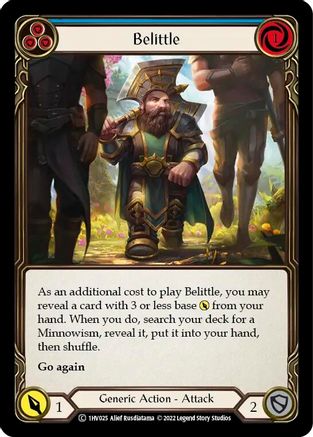 Belittle (Blue) [1HV025] (Historic Pack 1 Blitz Deck Viserai)