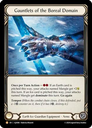 Gauntlets of the Boreal Domain [AJV006] (Armory Deck: Jarl Vetreidi)  Rainbow Foil