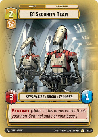 B1 Security Team (11/20) (11/20) [Twilight of the Republic: Weekly Play]