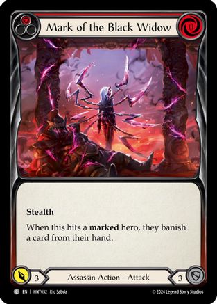 Mark of the Black Widow (Red) [HNT032] (The Hunted)
