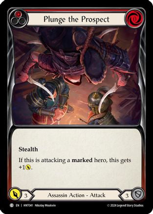 Plunge the Prospect (Red) [HNT041] (The Hunted)  Rainbow Foil