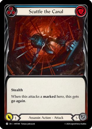 Scuttle the Canal (Blue) [HNT049] (The Hunted)  Rainbow Foil