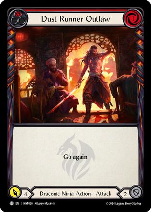 Dust Runner Outlaw (Red) [HNT066] (The Hunted)  Rainbow Foil