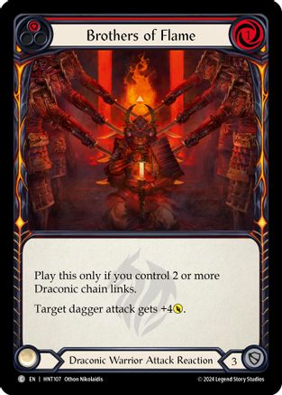 Brothers of Flame (Red) [HNT107] (The Hunted)  Rainbow Foil
