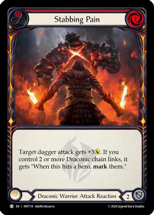 Stabbing Pain (Red) [HNT114] (The Hunted)  Rainbow Foil