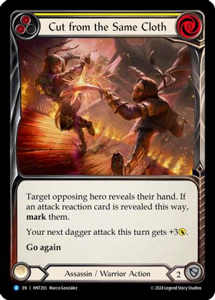 Cut from the Same Cloth (Yellow) [HNT203] (The Hunted)  Rainbow Foil