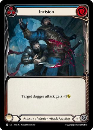 Incision (Blue) [HNT207] (The Hunted)  Rainbow Foil