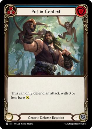 Put in Context (Blue) [HNT238] (The Hunted)  Rainbow Foil