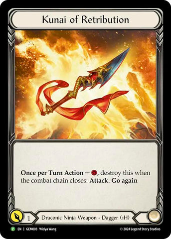 Kunai of Retribution [GEM003] (GEM Pack 1)  Cold Foil