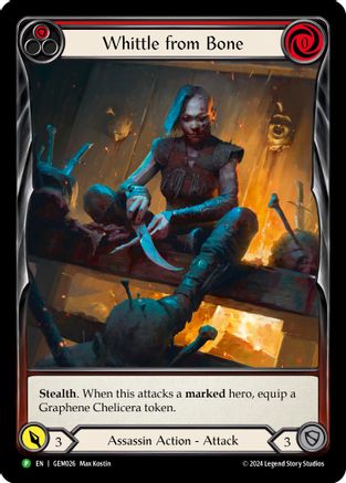 Whittle from Bone (Red) [GEM026] (GEM Pack 1)  Rainbow Foil