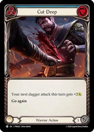 Cut Deep (Blue) [FNG023] (The Hunted Fang Blitz Deck)