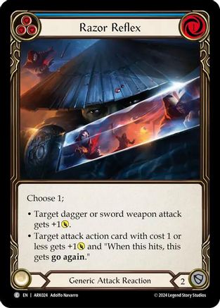 Razor Reflex (Blue) [ARK024] (The Hunted Arakni Blitz Deck)