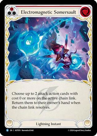 Electromagnetic Somersault (Red) [AST019] (Armory Deck: Aurora)
