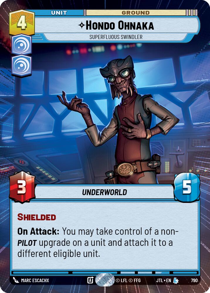 Hondo Ohnaka - Superfluous Swindler (790) (Hyperspace Foil) (790) [Jump to Lightspeed]