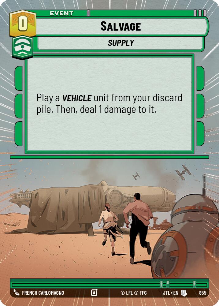 Salvage (855) (Hyperspace Foil) (855) [Jump to Lightspeed]