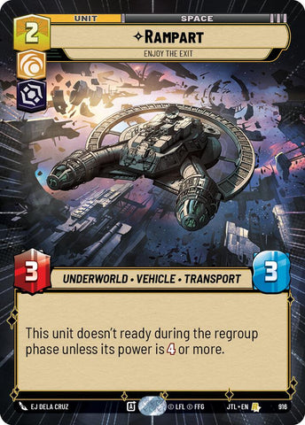 Rampart - Enjoy the Exit (916) (Hyperspace Foil) (916) [Jump to Lightspeed]