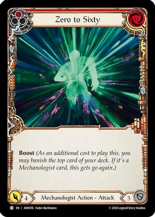 Zero to Sixty (Red) [AMX016] (Armory Deck: Maxx Nitro)