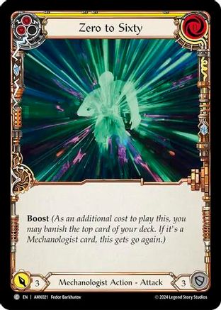 Zero to Sixty (Yellow) [AMX021] (Armory Deck: Maxx Nitro)