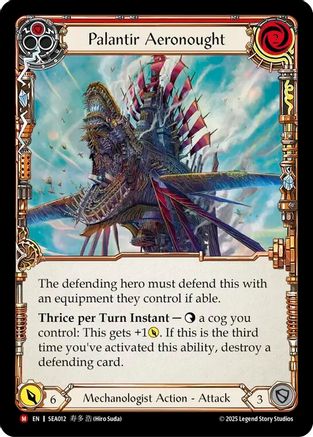 Palantir Aeronought (Extended Art) (Rainbow Foil) [SEA012] (High Seas)  Rainbow Foil