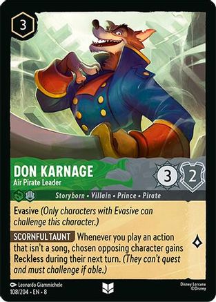 Don Karnage - Air Pirate Leader (108/204) [Reign of Jafar]