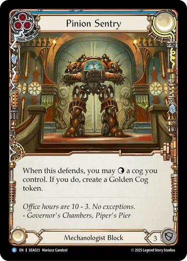 Pinion Sentry [SEA023] (High Seas)  Rainbow Foil