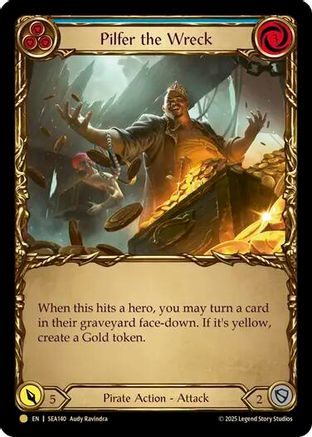 Pilfer the Wreck (Blue) (Treasure) [SEA140] (High Seas)  Cold Foil