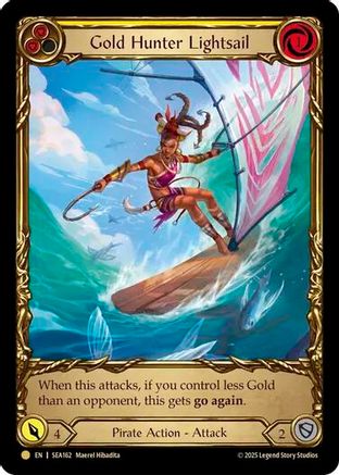 Gold Hunter Lightsail (Treasure) [SEA162] (High Seas)  Cold Foil