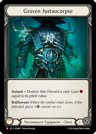 Graven Justaucorpse [AGB005] (Armory Deck: Gravy Bones)  Rainbow Foil