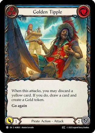 Golden Tipple (Blue) (CC Tag) [AGB021] (Armory Deck: Gravy Bones)