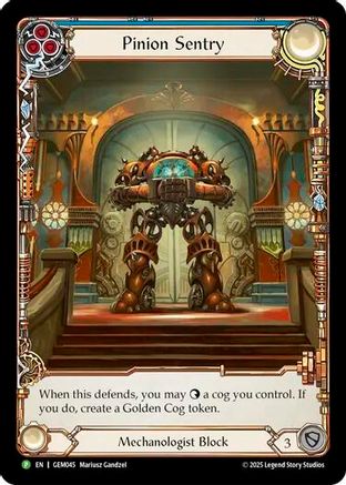 Pinion Sentry (GEM045) - GEM Pack 2 Rainbow Foil