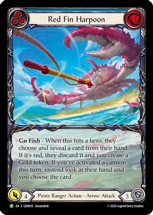 Red Fin Harpoon (GEM055) - GEM Pack 2 Rainbow Foil