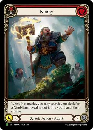 Nimby (Red) (GEM062) - GEM Pack 2 Rainbow Foil