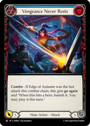 Vengeance Never Rests [ASR025] (Armory Deck: Ira)