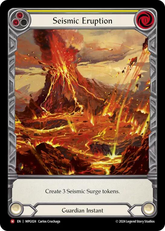 Seismic Eruption (Extended Art) [MPG024] (Mastery Pack Guardian)  Rainbow Foil