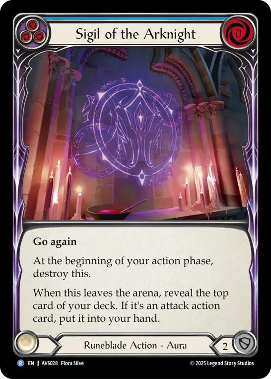 Sigil of the Arknight (Blue) [AVS028] (Armory Deck: Legends Viserai)