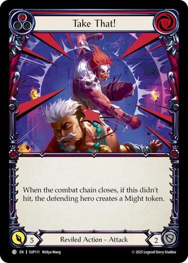 Take That! (Red) [SUP111] (Super Slam)  Rainbow Foil